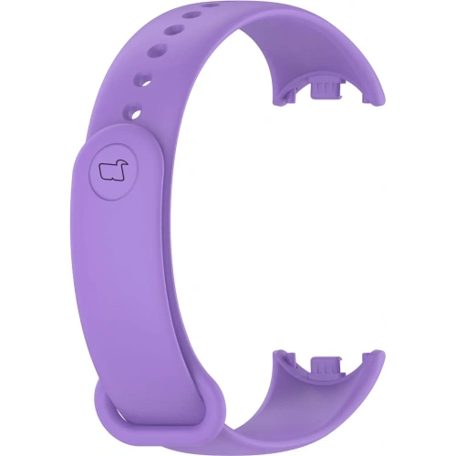 Pasek Bizon Strap Watch Dots do Xiaomi Mi Smart Band 8 fioletowy