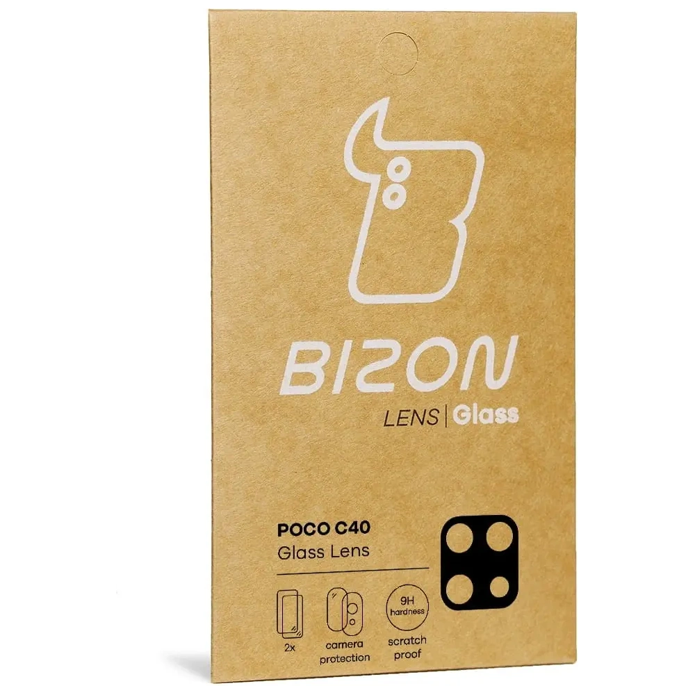 Hurtownia GSM - Sklíčko na aparát Bizon Glass Lens pro Poco C40 / Redmi 10C [2 PACK] - BIZ2074 - {ean13} - Hurt