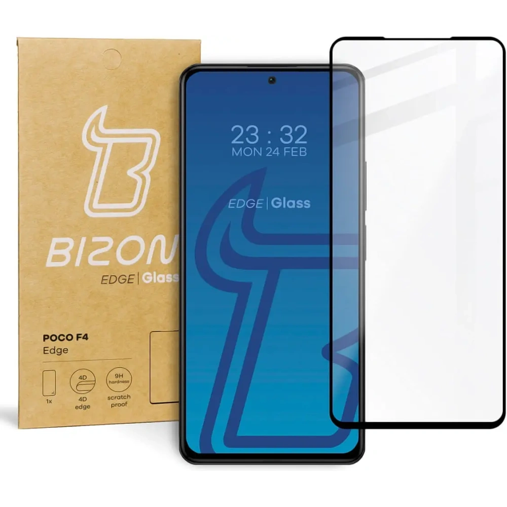 Hurtownia GSM - Bizon Glass Edge Xiaomi Poco F4 schwarz - BIZ2078 - {ean13} - Hurt