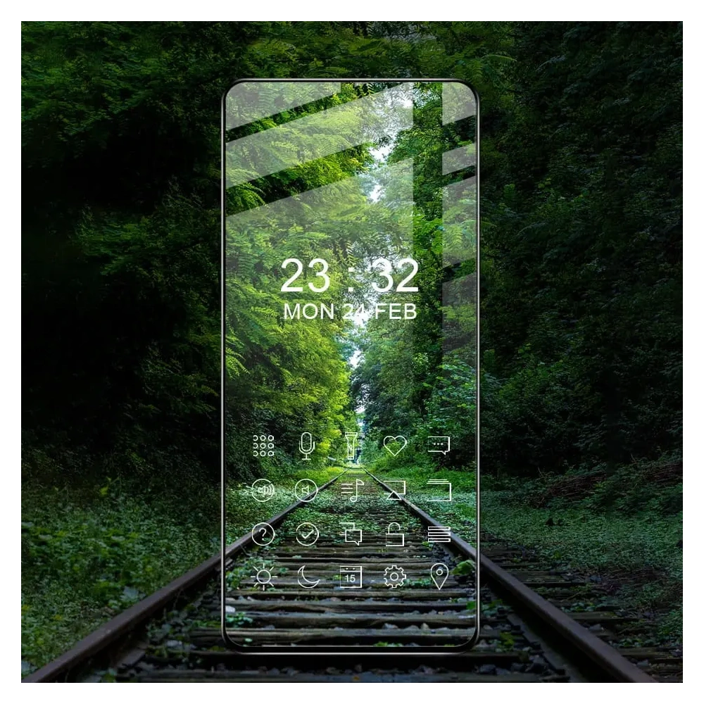 Wholesale Bizon Glass Edge tempered glass - [2 PACK] + lens protection Xiaomi Poco F4 black - BIZ2079 - {ean13} - Hurt