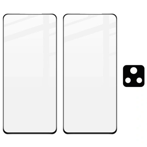 Szkło hartowane Bizon Glass Edge - [2 PACK] + ochrona na obiektyw Xiaomi Poco F4