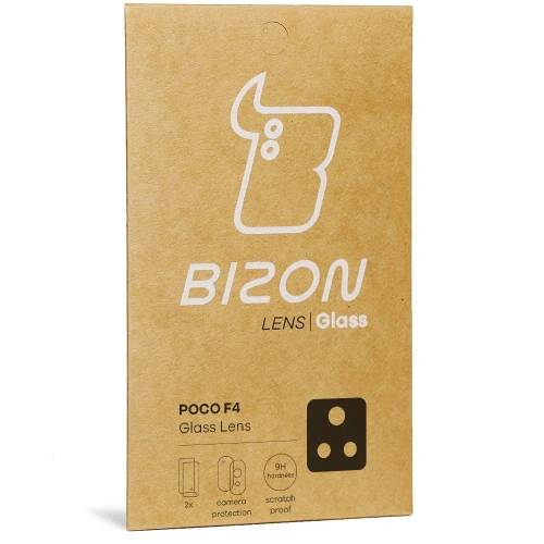 Szkło na aparat Bizon Glass Lens do Xiaomi Poco F4 [2 PACK]