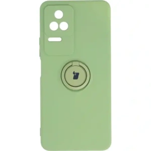 Hurtownia GSM - Bizon Case Silicone Ring Sq Xiaomi Poco F4 verde deschis - BIZ2084 - {ean13} - Hurt