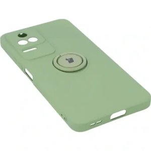 Hurtownia GSM - Bizon Case Silicone Ring Sq Xiaomi Poco F4 verde deschis - BIZ2084 - {ean13} - Hurt