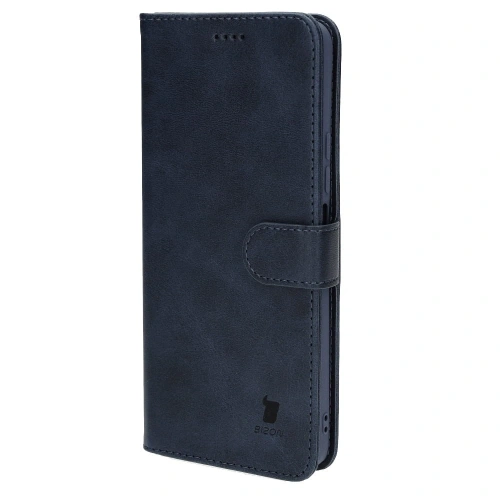 Etui Bizon Case Wallet do Xiaomi Poco F4 granatowe