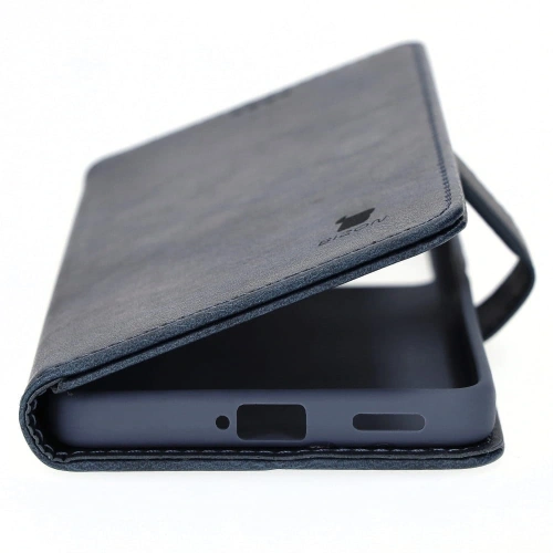 Etui Bizon Case Wallet do Xiaomi Poco F4 granatowe