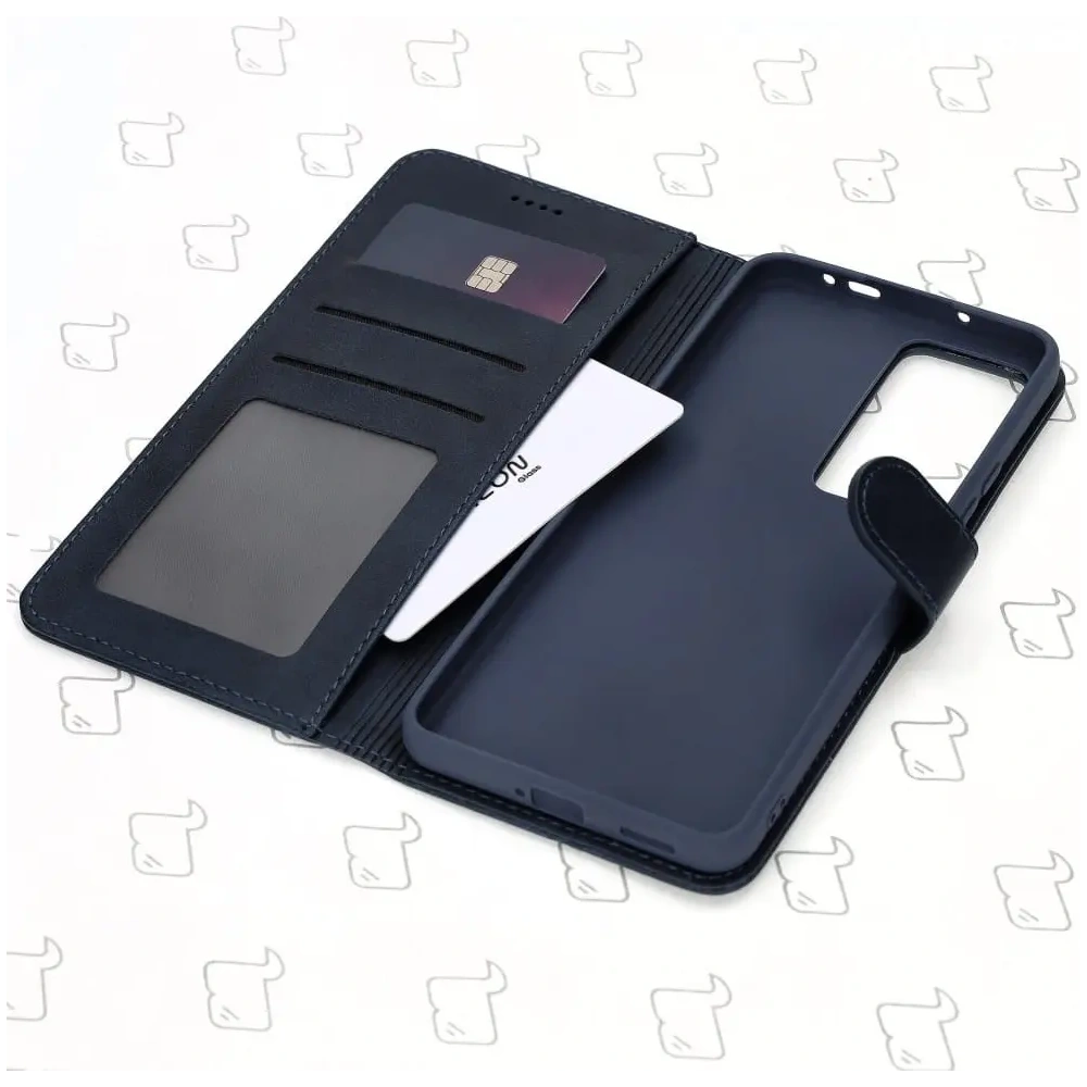 Wholesale Bizon Case Wallet Xiaomi Poco F4 navy blue - BIZ2085 - {ean13} - Hurt