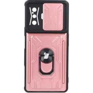 Wholesale Bizon Case Camshield Card Slot Ring Xiaomi Poco F4 GT light pink - BIZ2086 - {ean13} - Hurt