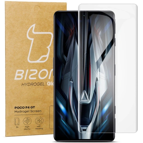 Folia hydrożelowa na ekran Bizon Glass Hydrogel Poco F4 GT [2 PACK]
