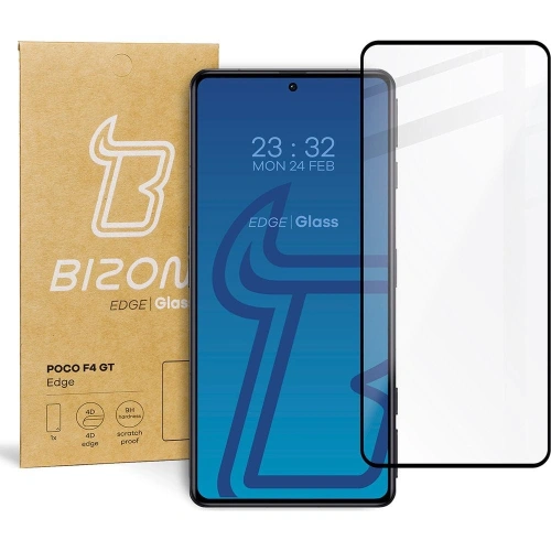 Szkło hartowane Bizon Glass Edge do Xiaomi Poco F4 GT czarne