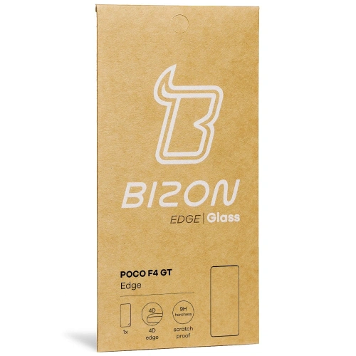 Szkło hartowane Bizon Glass Edge do Xiaomi Poco F4 GT czarne