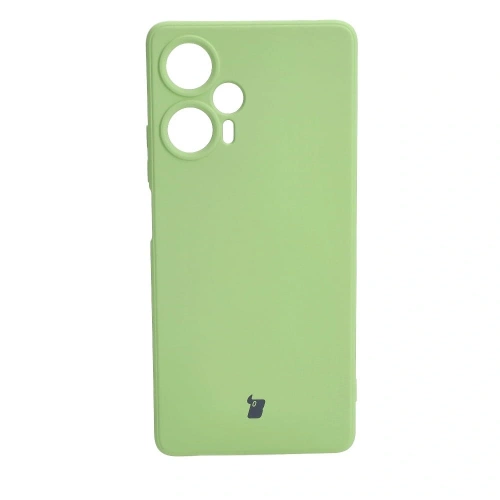 Etui Bizon Case Silicone Sq do Xiaomi Poco F5 jasnozielone