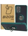 Bizon Case Hybrid Gyűrű Xiaomi Poco F5 füstös sötétzöld kerettel