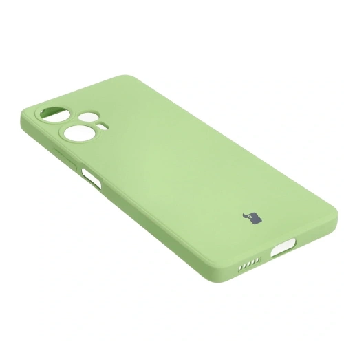 Etui Bizon Case Silicone Sq do Xiaomi Poco F5 jasnozielone
