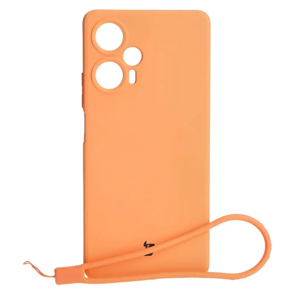 Hurtownia GSM - Bizon Case Silicone Sq Xiaomi Poco F5 portocaliu - BIZ2100 - {ean13} - Hurt