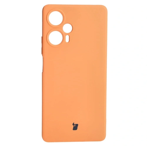 Etui Bizon Case Silicone Sq do Xiaomi Poco F5 pomarańczowe