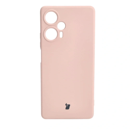 Etui Bizon Case Silicone Sq do Xiaomi Poco F5 jasnoróżowe