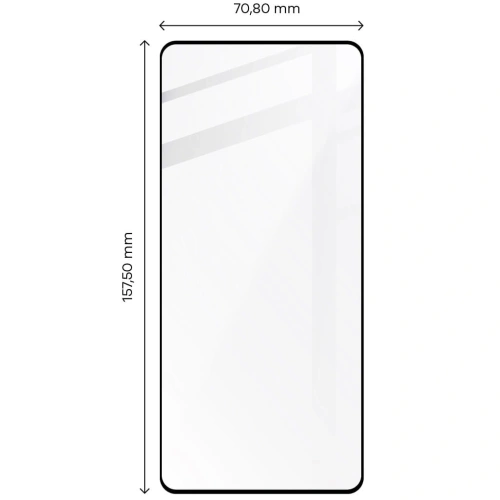 Szkło hartowane Bizon Glass Edge 2 do POCO F5 czarne