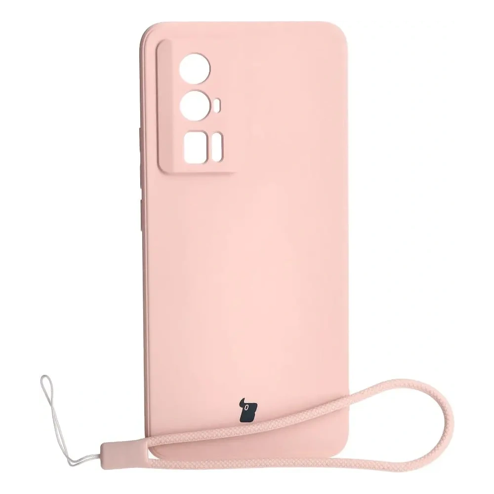 Hurtownia GSM - Etui Bizon Case Silicone Sq do Xiaomi Poco F5 Pro jasnorůžové - BIZ2108 - {ean13} - Hurt