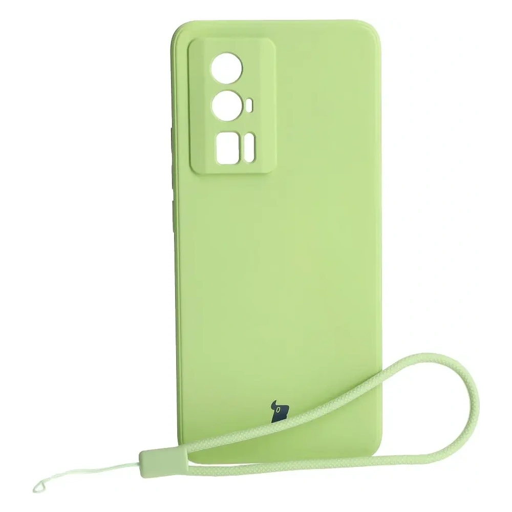 Hurtownia GSM - Etui Bizon Case Silicone Sq do Xiaomi Poco F5 Pro jasnozielone - BIZ2109 - {ean13} - Hurt