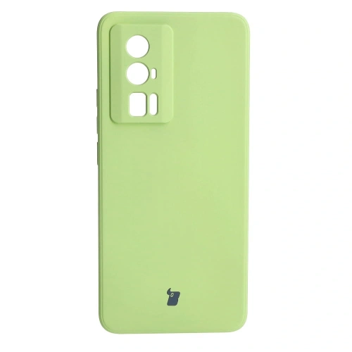 Etui Bizon Case Silicone Sq do Xiaomi Poco F5 Pro jasnozielone