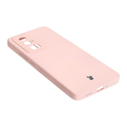 Etui Bizon Case Silicone Sq do Xiaomi Poco F5 Pro jasnoróżowe