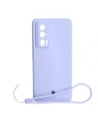 Caz de silicon Bizon Sq Xiaomi Poco F5 Pro violet deschis