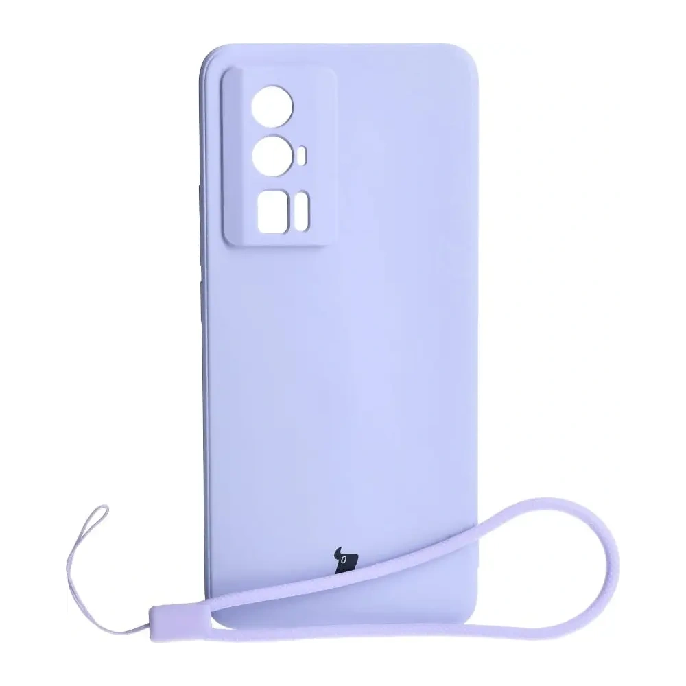 Hurtownia GSM - Etui Bizon Case Silicone Sq do Xiaomi Poco F5 Pro jasnofioletowe - BIZ2110 - {ean13} - Hurt