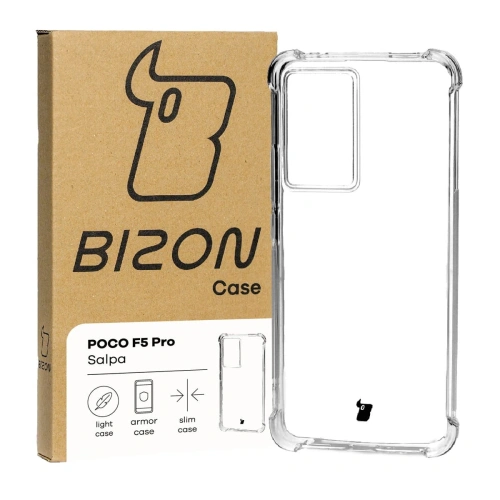 Elastyczne etui Bizon Case Salpa do Xiaomi Poco F5 Pro przezroczyste