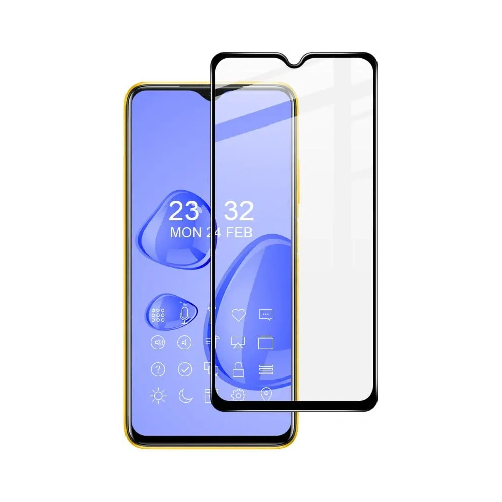Hurtownia GSM - Tvrzené sklo Bizon Glass Edge - [2 PACK] + ochrana na objektiv Xiaomi Poco M3 černé - BIZ2119 - {ean13} - Hurt