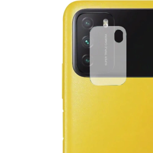 Szkło hartowane Bizon Glass Edge - [2 PACK] + ochrona na obiektyw Xiaomi Poco M3 czarne