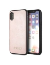 Guess GUHCPXSLSAPI Apple iPhone X/XS pink hard case Saffiano Silicone