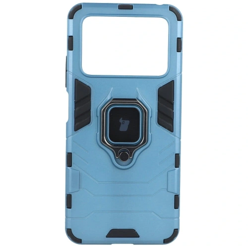 Etui Bizon Case Armor Ring do Xiaomi Poco M4 Pro 4G niebieskie
