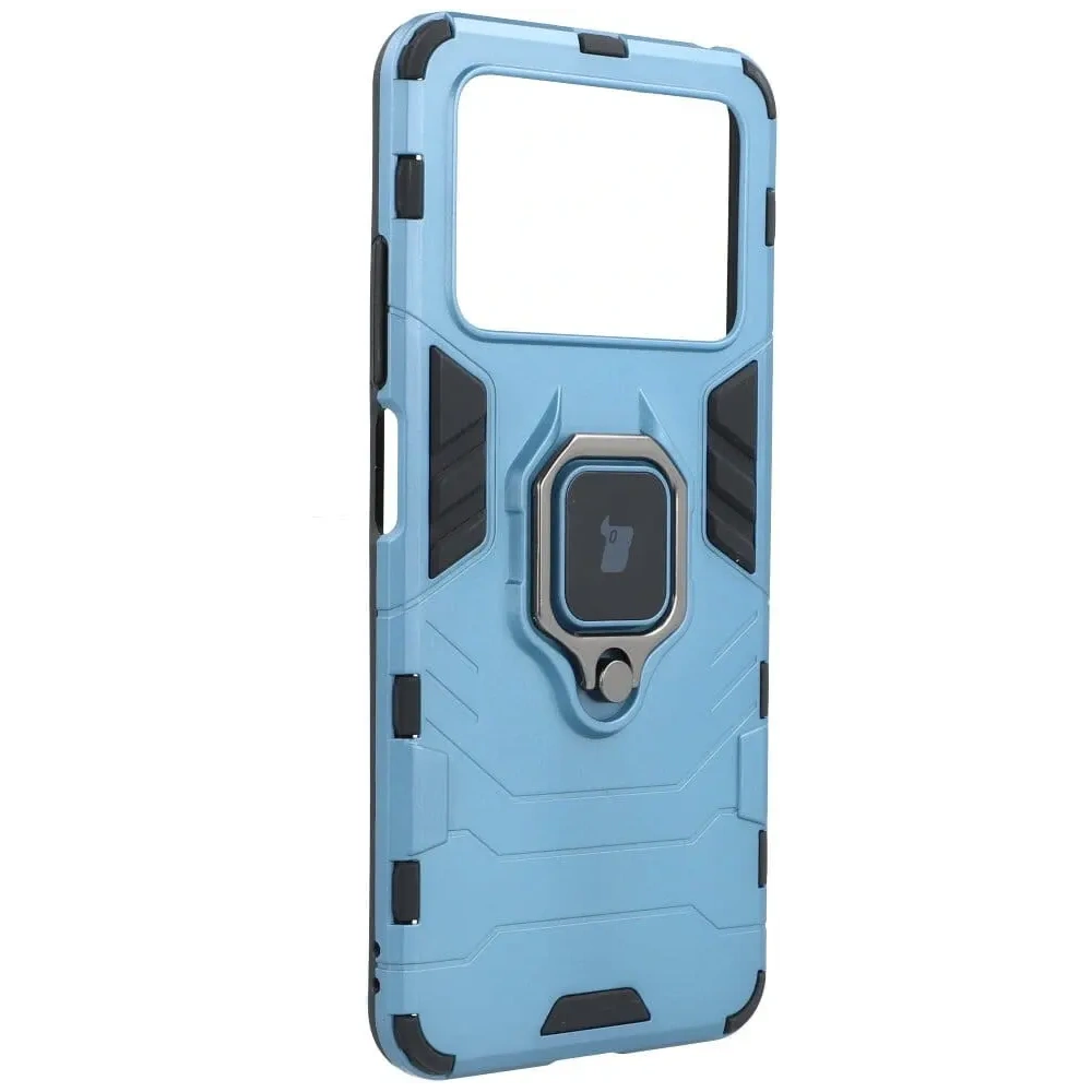Hurtownia GSM - Etui Bizon Case Armor Ring do Xiaomi Poco M4 Pro 4G niebieskie - BIZ2121 - {ean13} - Hurt