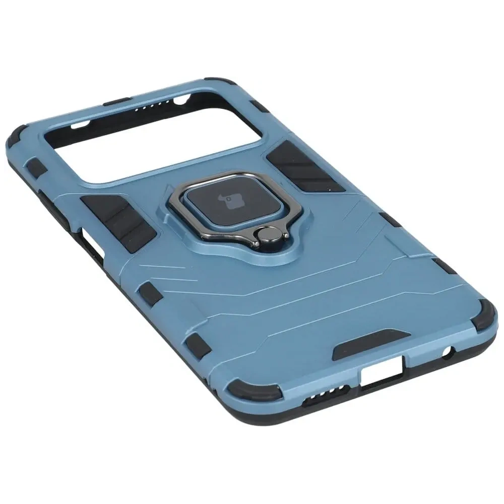 Hurtownia GSM - Etui Bizon Case Armor Ring do Xiaomi Poco M4 Pro 4G niebieskie - BIZ2121 - {ean13} - Hurt