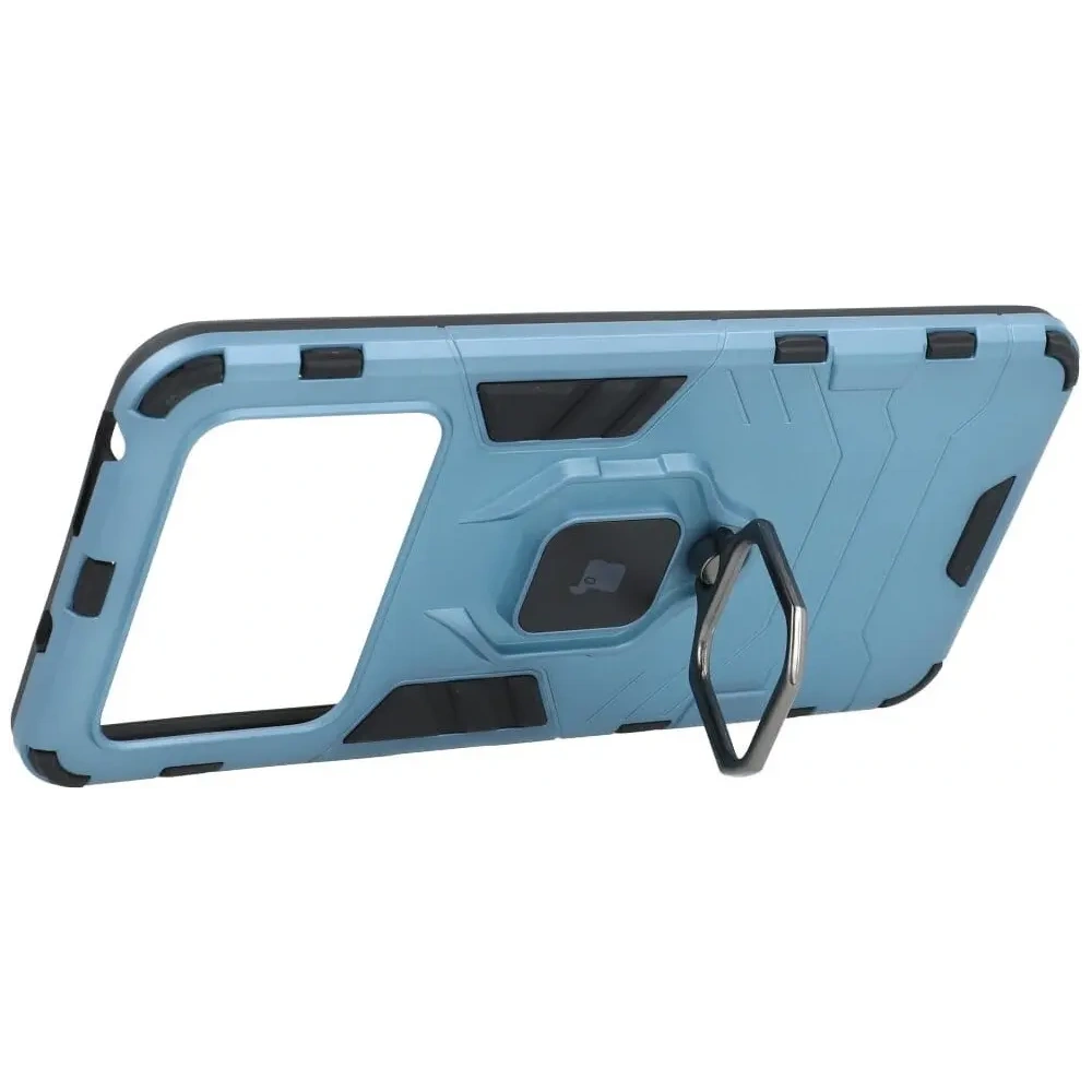 Hurtownia GSM - Etui Bizon Case Armor Ring do Xiaomi Poco M4 Pro 4G niebieskie - BIZ2121 - {ean13} - Hurt