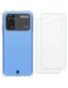 Etui + 2x szkło na ekran Bizon Case Clear Pack do Xiaomi Poco M4 Pro 4G przezroczyste