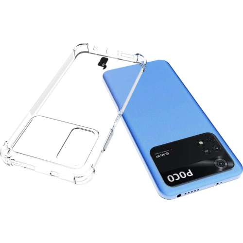 Etui + 2x szkło na ekran Bizon Case Clear Pack do Xiaomi Poco M4 Pro 4G przezroczyste