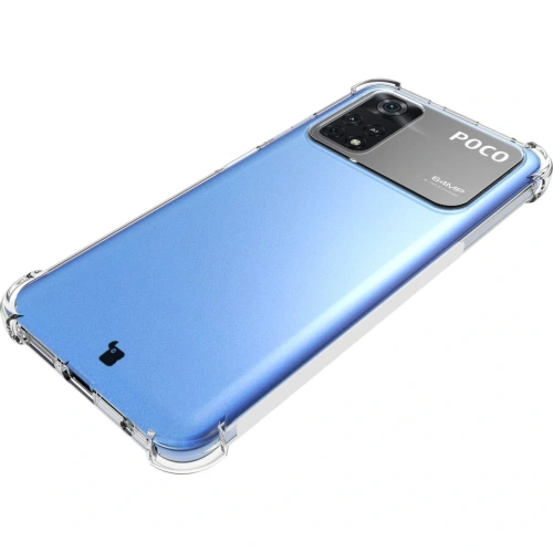 Etui + 2x szkło na ekran Bizon Case Clear Pack do Xiaomi Poco M4 Pro 4G przezroczyste