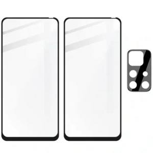 Hurtownia GSM - Bizon Glass Edge gehärtetes Glas - [2 PACK] + Linsenschutz Poco M4 Pro 5G / Redmi Note 11S 5G schwarz - BIZ2126 - {ean13} - Hurt