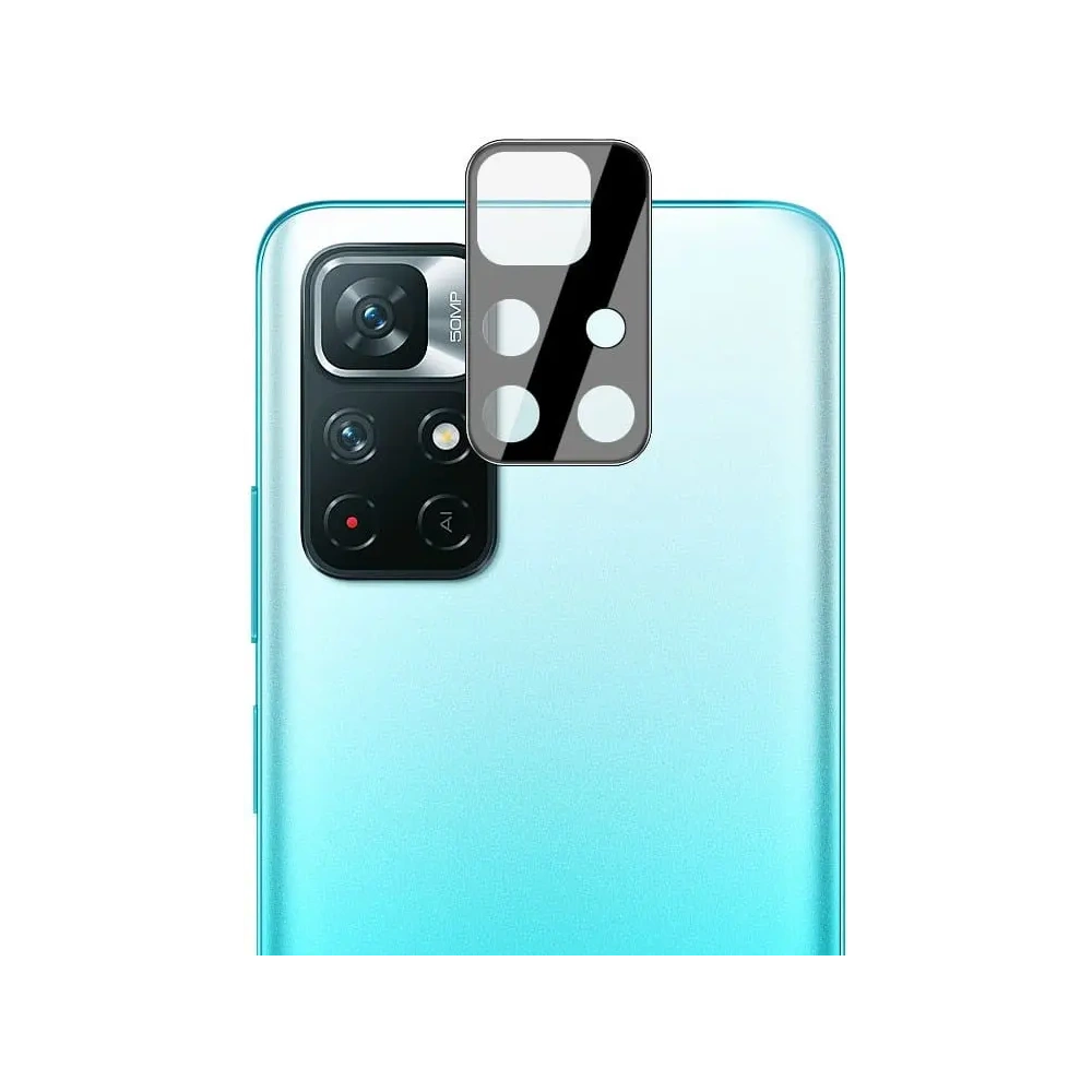 Hurtownia GSM - Bizon Glass Edge gehärtetes Glas - [2 PACK] + Linsenschutz Poco M4 Pro 5G / Redmi Note 11S 5G schwarz - BIZ2126 - {ean13} - Hurt