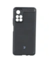 Etui Bizon Case Carbon TPU pro Poco M4 Pro 5G / Redmi Note 11S 5G černé