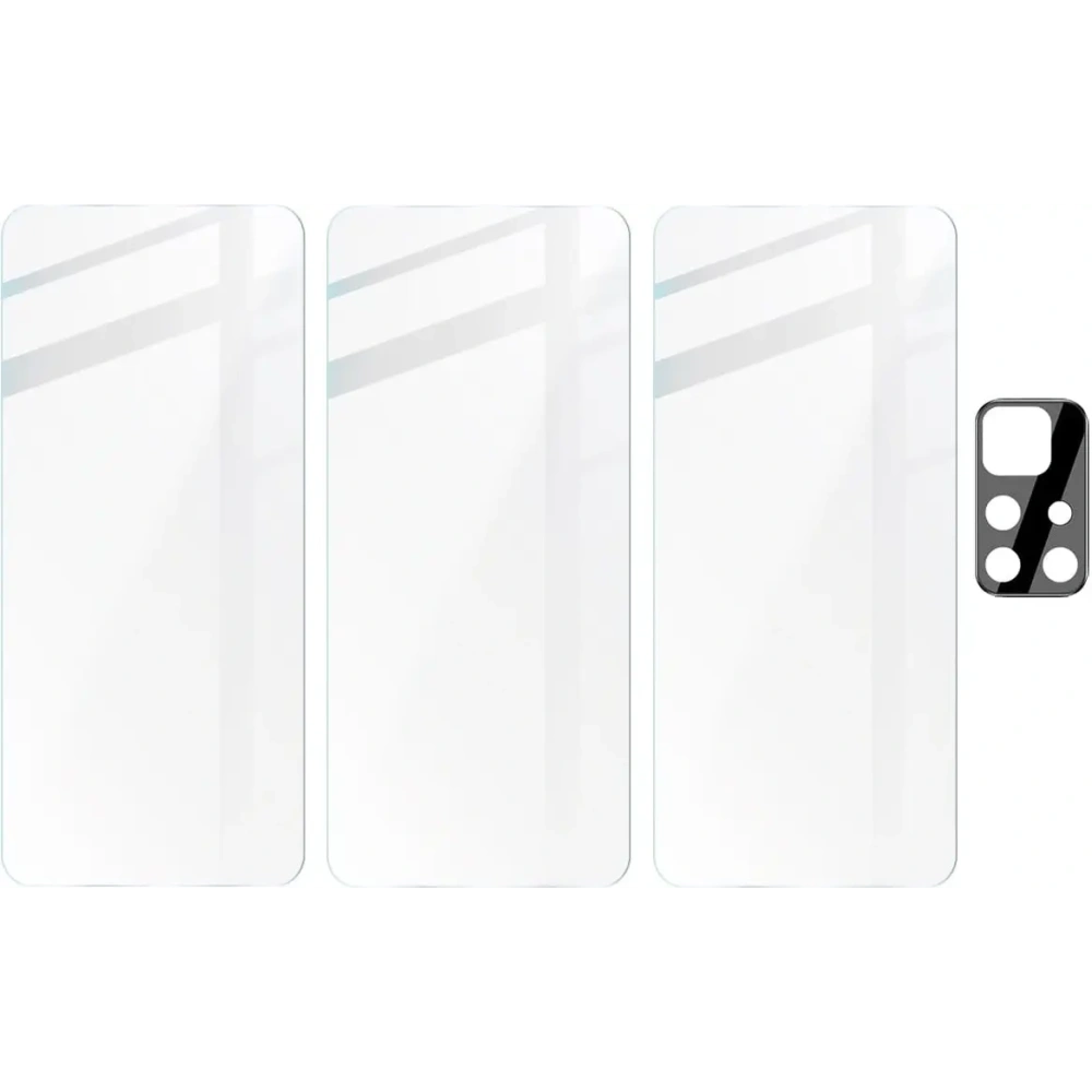 Hurtownia GSM - Bizon Sticlă Clear sticlă securizată - 3 buc. + sticlă lentilă Poco M4 Pro 5G / Redmi Note 11S 5G - BIZ2129 - {ean13} - Hurt