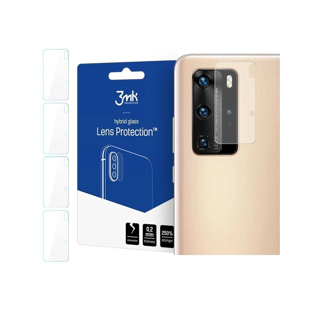 Hurtownia GSM - Szkło hybrydowe na obiektyw aparatu 3MK Lens Protection Huawei P40 Pro [4 PACK] - 3MK161 - {ean13} - Hurt