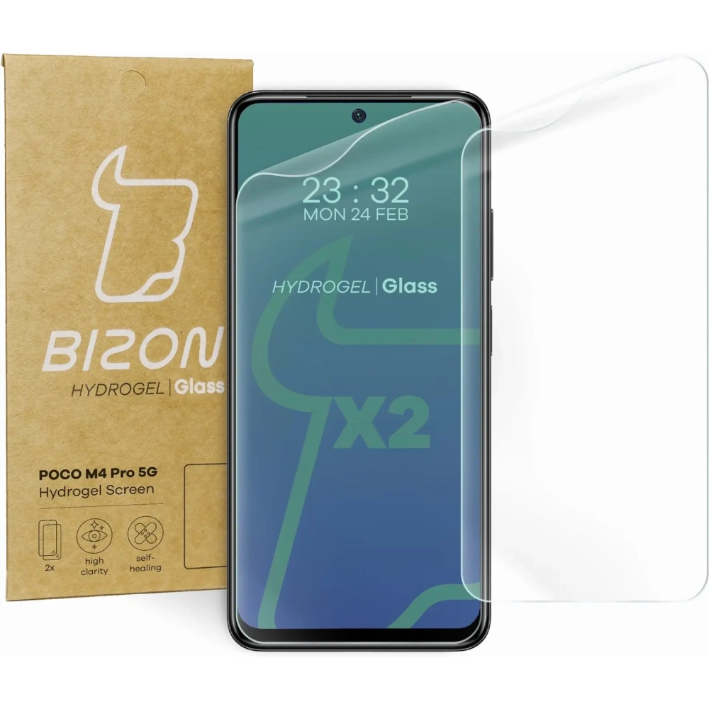 Wholesale Bizon Glass Hydrogel Poco M4 Pro 5G / Redmi Note 11S 5G [2 PACK] - BIZ2133 - {ean13} - Hurt