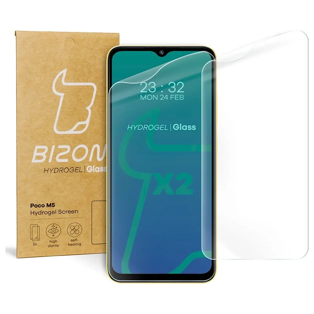 Hurtownia GSM - Bizon Glass Hydrogel Poco M5 [2 PACK] - BIZ2134 - {ean13} - Hurt