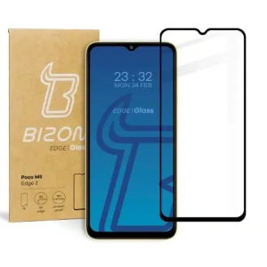 Hurtownia GSM - Bizon Glass Edge 2 Poco M5 negru - BIZ2135 - {ean13} - Hurt