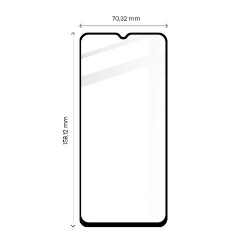 Szkło hartowane Bizon Glass Edge 2 do Poco M5 czarne