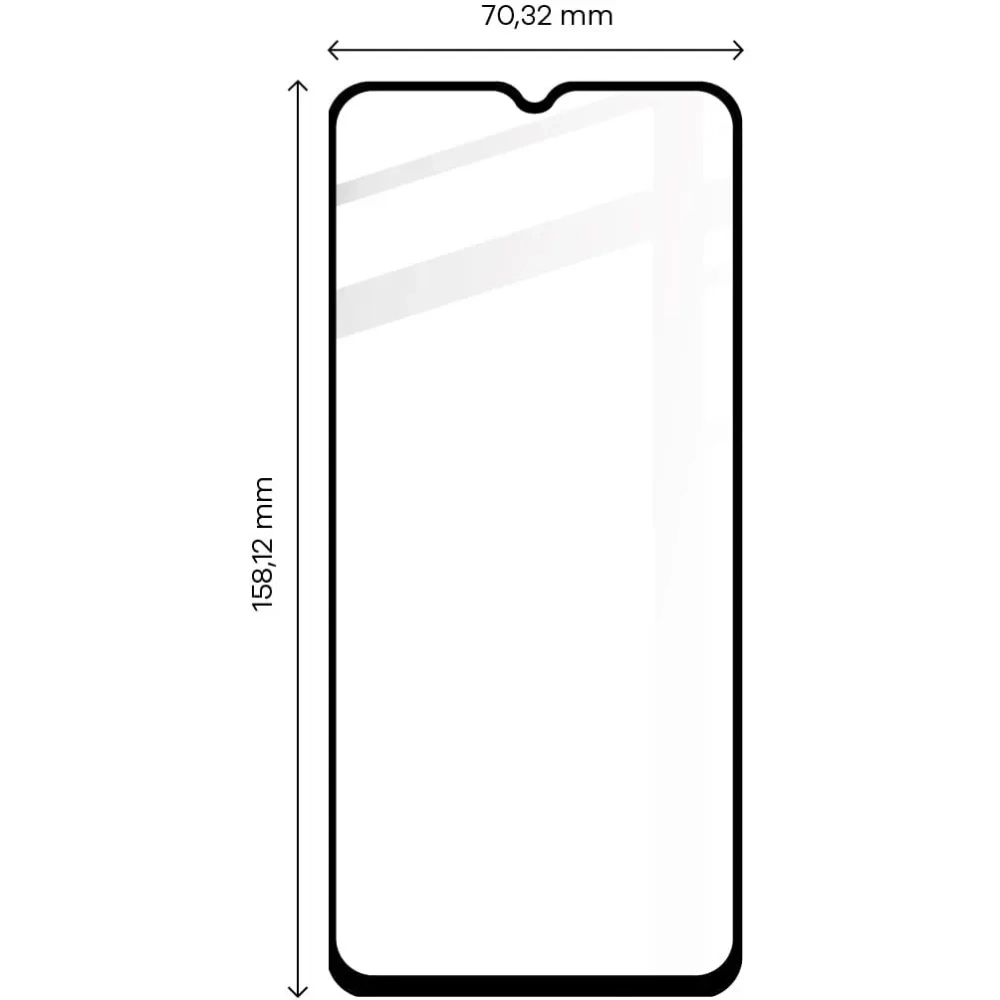 Hurtownia GSM - Szkło hartowane Bizon Glass Edge 2 do Poco M5 czarne - BIZ2135 - {ean13} - Hurt