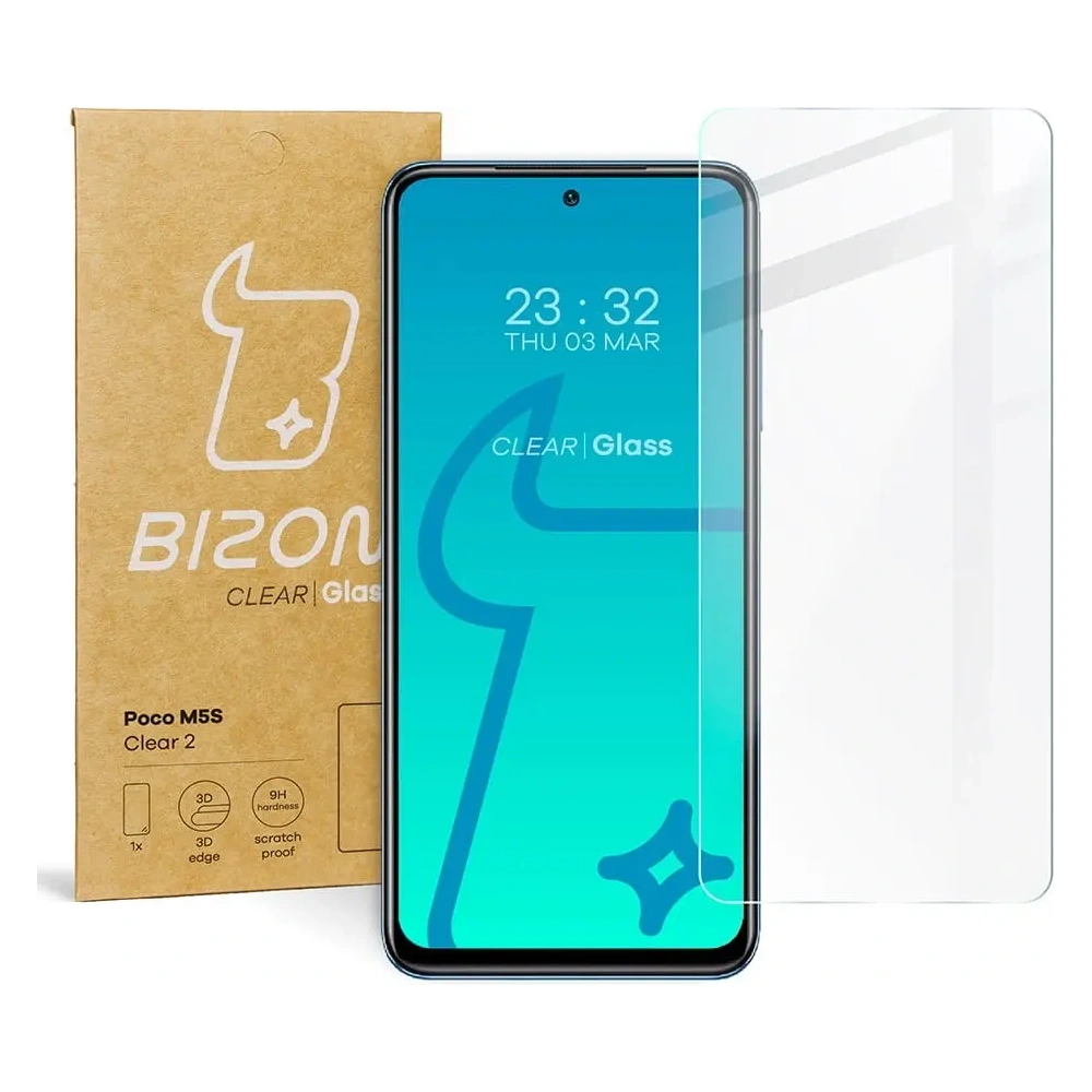 Hurtownia GSM - Bizon Glas Klar 2 Poco M5s / Redmi Note 10 / 10s - BIZ2136 - {ean13} - Hurt